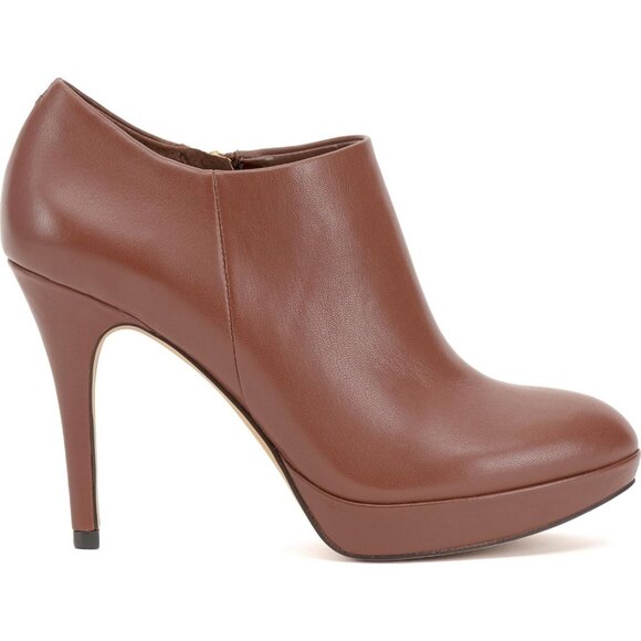 Vince Camuto Women's Chocolate Closed Pointed Toe High Heel Elvin Bootie - Picture 6 of 8